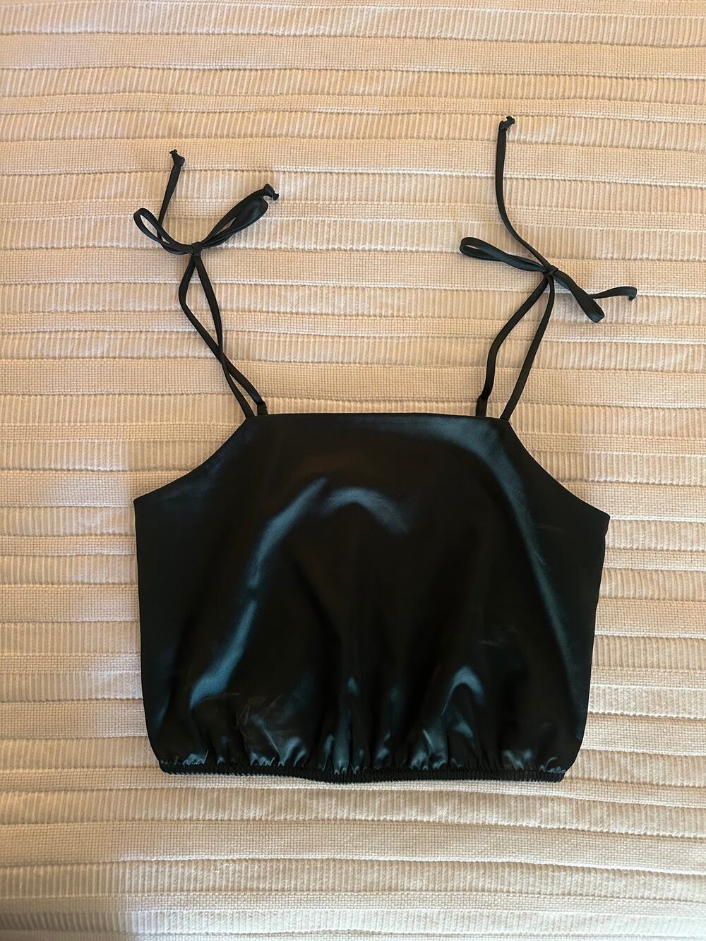 Lola Grace M Satin Crop Tank